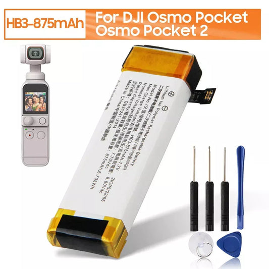 1 PC Camera Battery HB3 For DJI Osmo Pocket Osmo Pocket II Osmo Pocket 2 Action 875mA